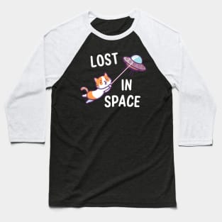 Funny cat lost in space Baseball T-Shirt